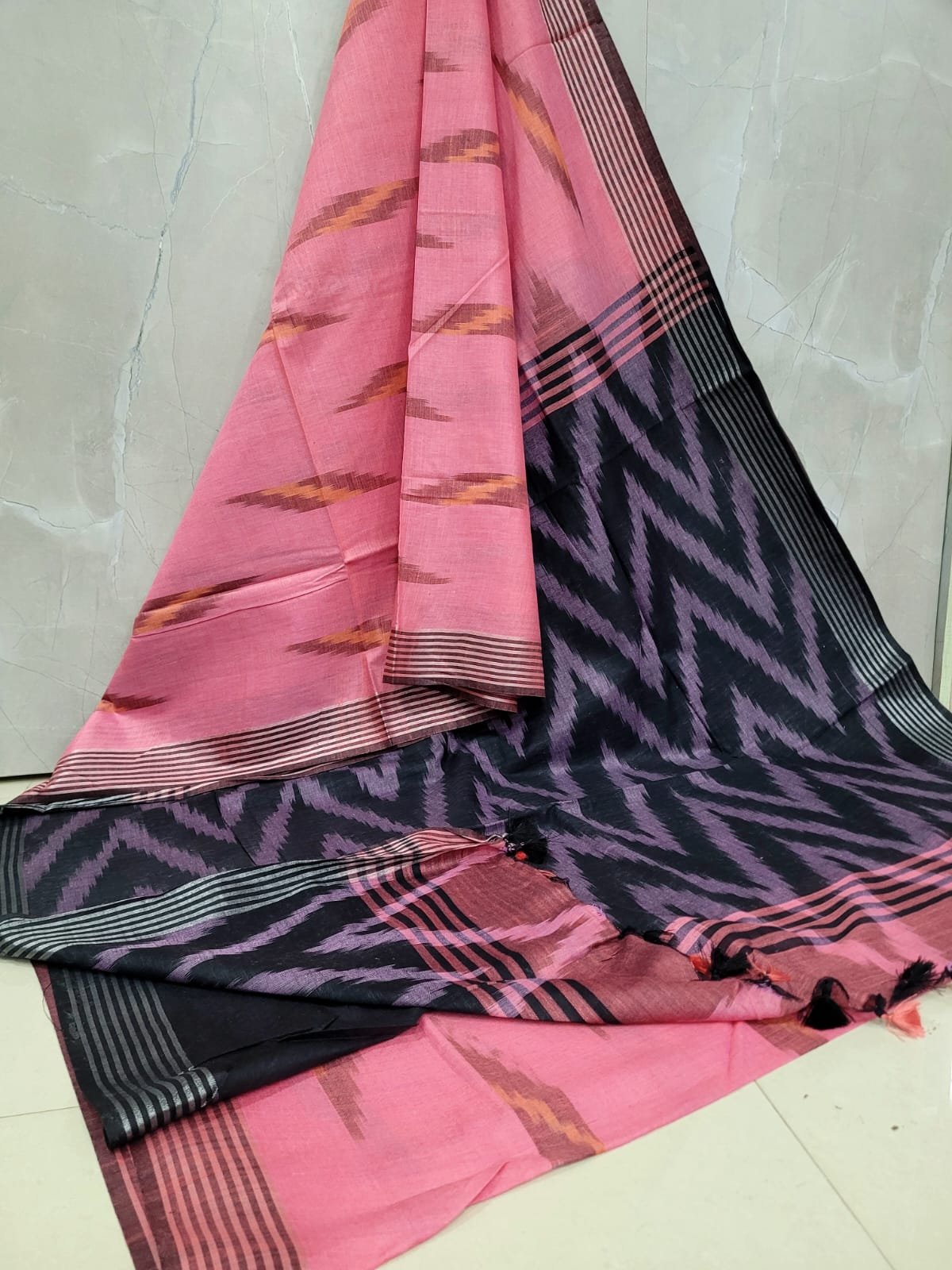 WhatsApp-Image-2025-09-13-at-11.25.12-AM-2.jpeg IKKAT LINEN COTTON SAREES - Image 1