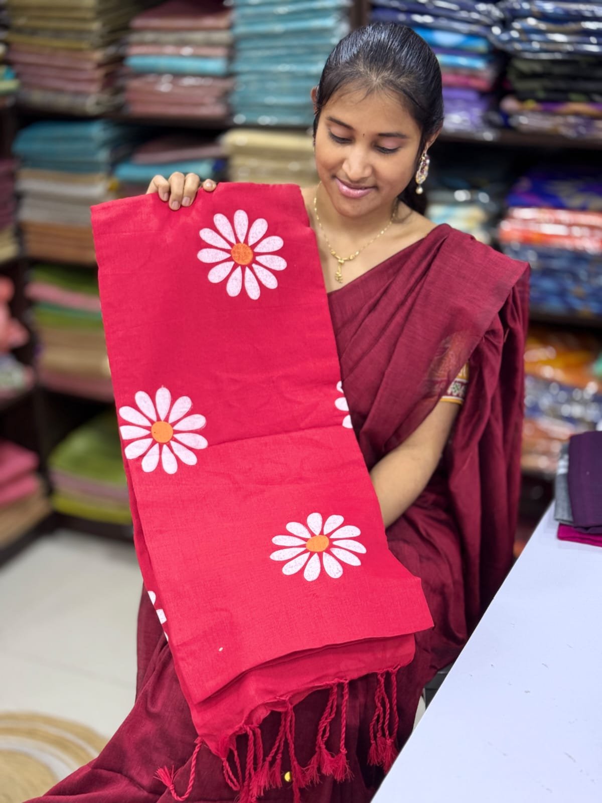 WhatsApp-Image-2026-04-25-at-12.57.10-PM.jpeg Sun Flower Kadhi Cotton Sarees - Image 1