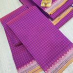 Authentic Checked Narayanpet Cotton Sarees