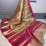 Floral Tissue Embroidery silk Sarees