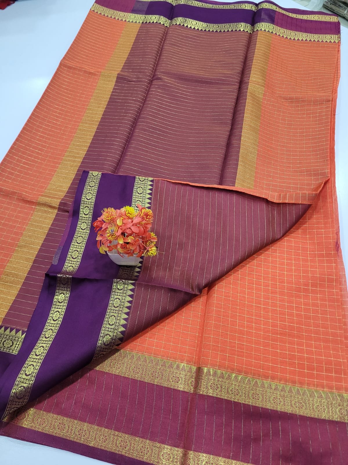 WhatsApp-Image-2026-07-13-at-12.02.02-PM-2.jpeg Handloom Mangalagiri silk Saree - Image 1