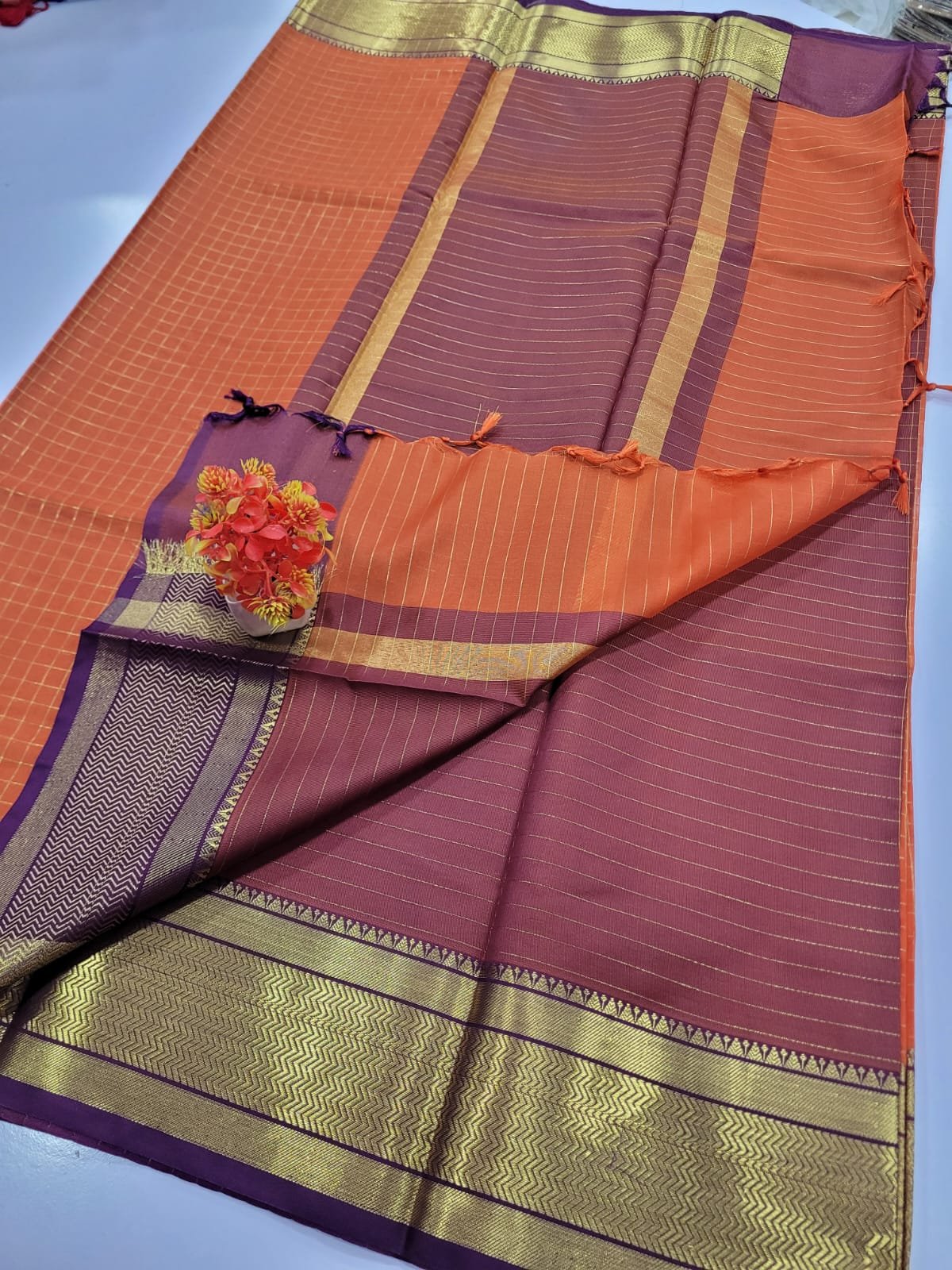 WhatsApp-Image-2026-07-13-at-12.02.03-PM-1.jpeg Handloom Mangalagiri silk Saree - Image 1